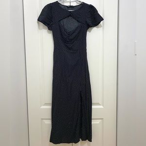 Zara cut-out Maxi Dress with slit XS